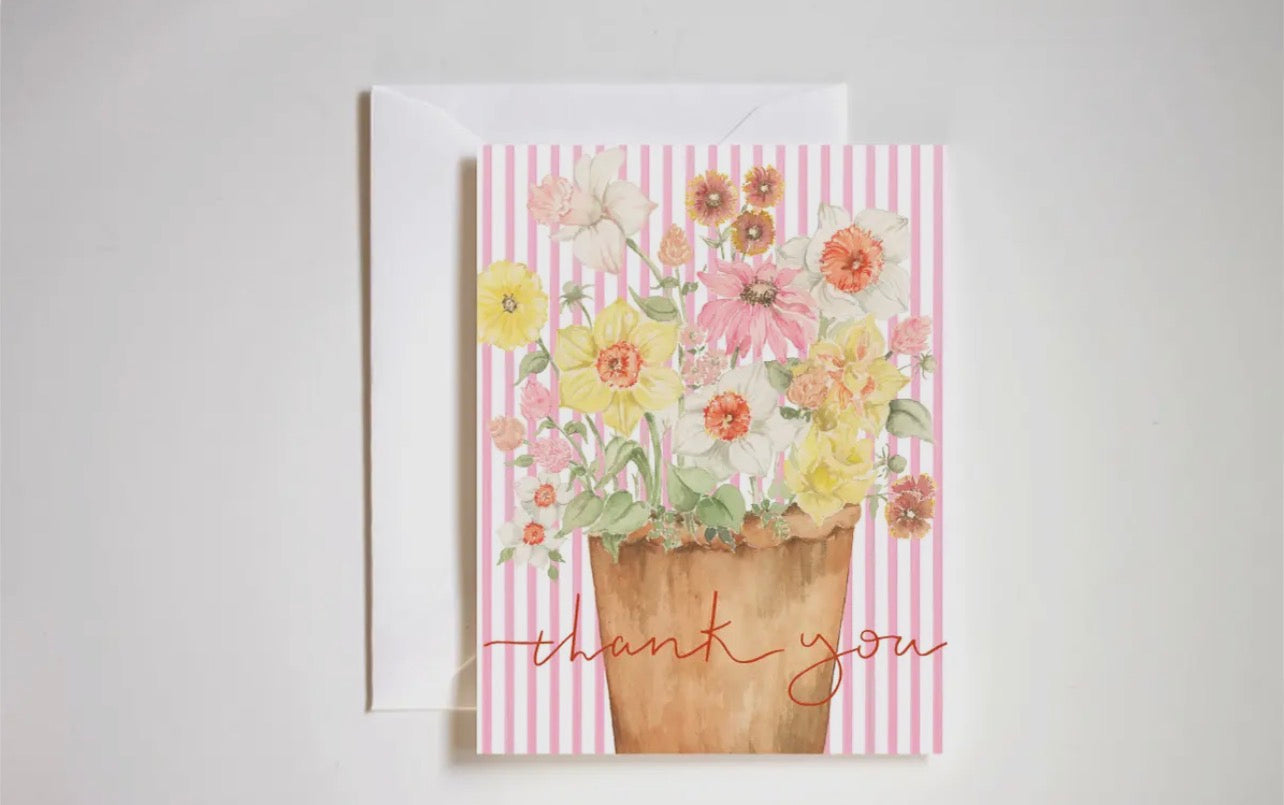 Thank You Flower Pot Card