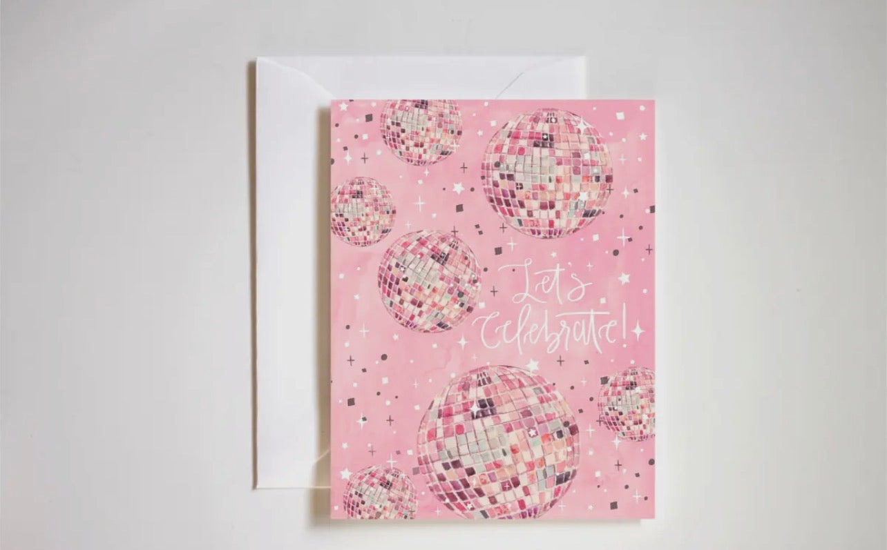 Let’s Celebrate Disco Ball Congratulations