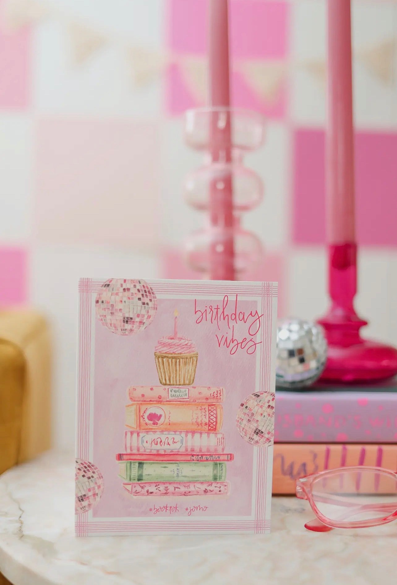 Birthday Vibes Book Lover Card