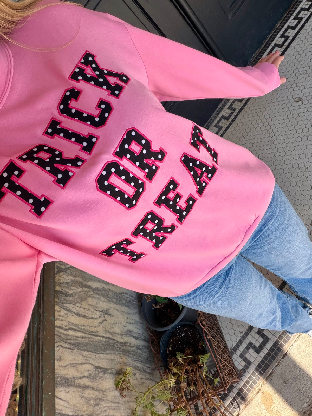 Trick or Treat Polka Dot Pullover