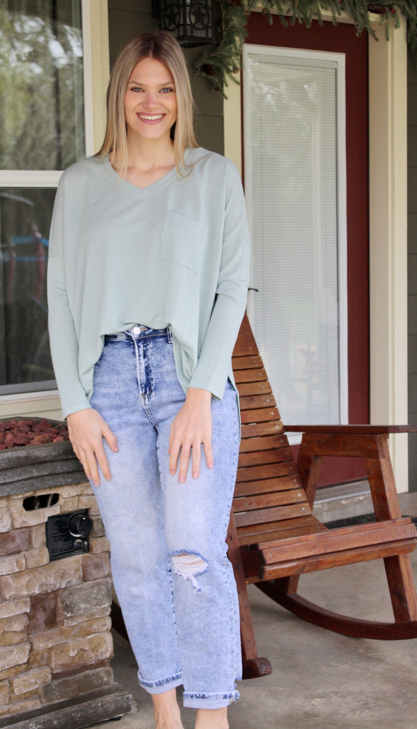Mid-Rise Boyfriend Jeans