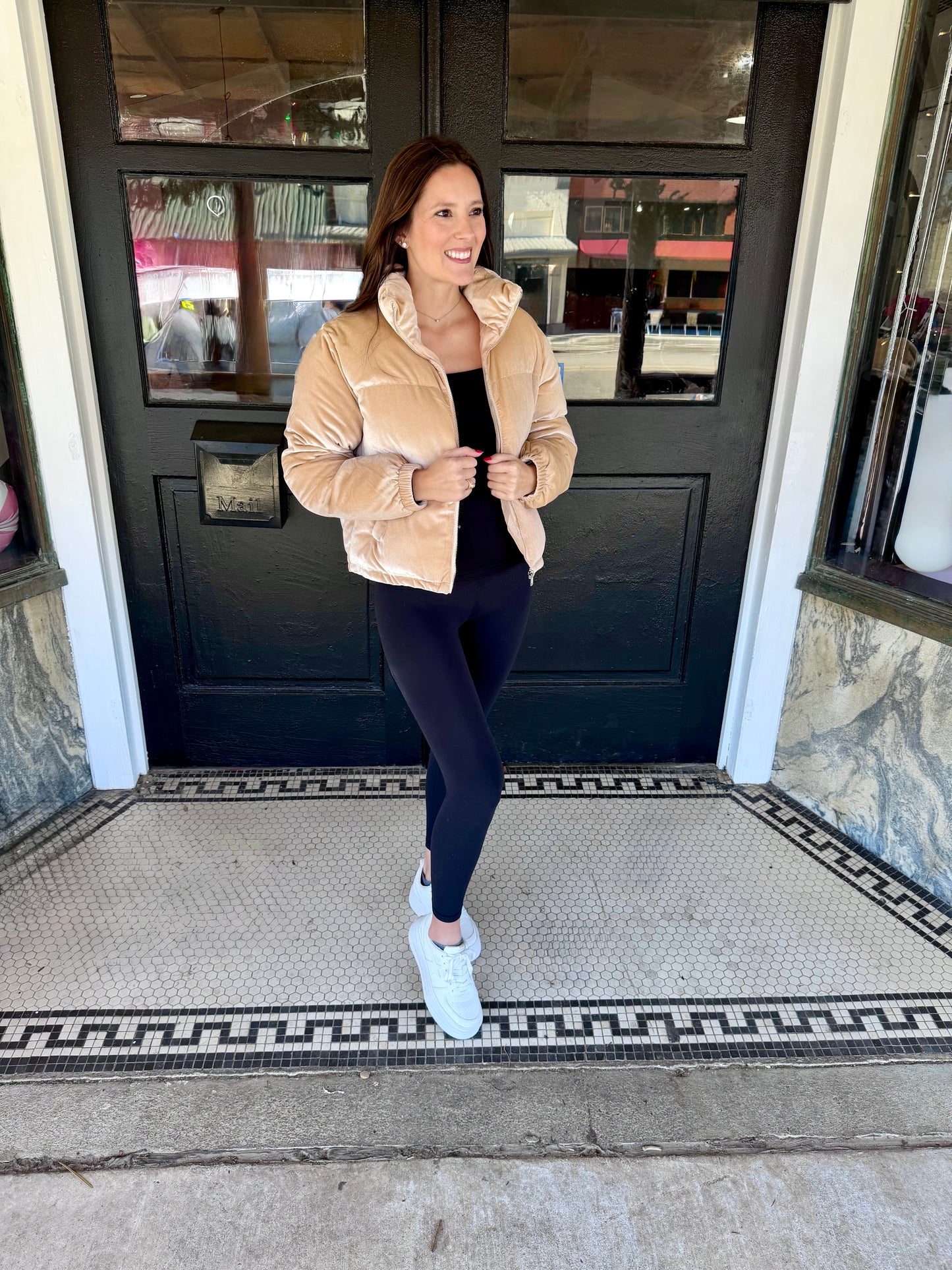 Velvet Puffer Jacket