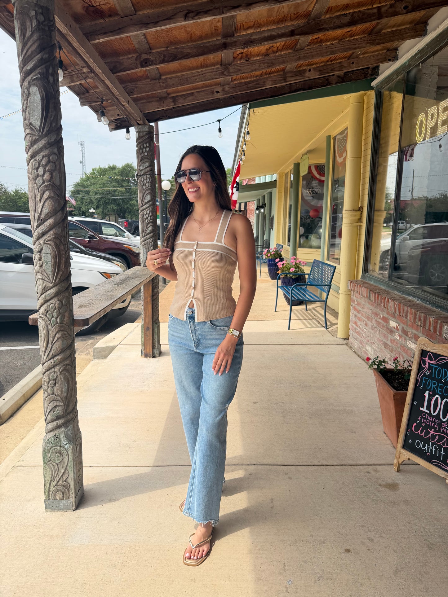 Sweater Ribbed Tank