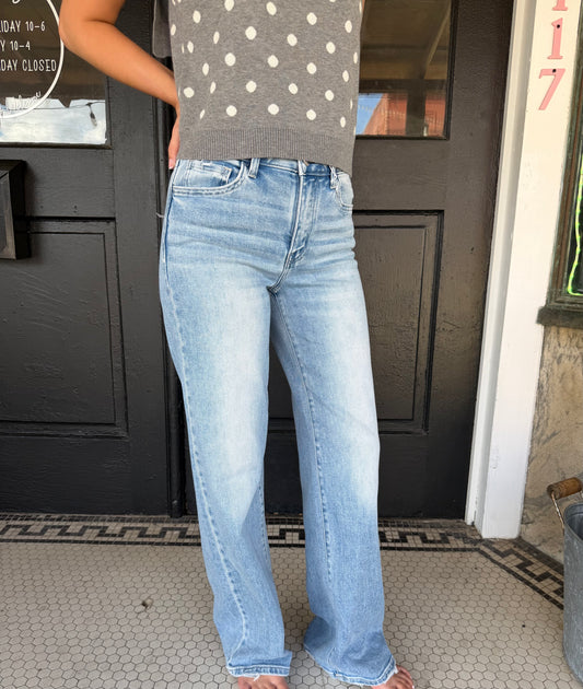 High Rise Wide Jeans