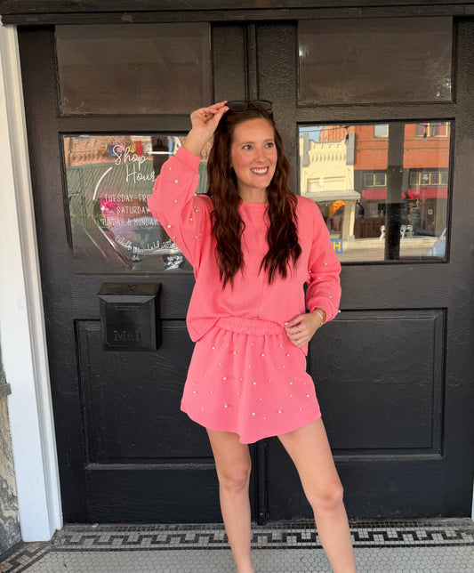 Pearl Knit Skort Set