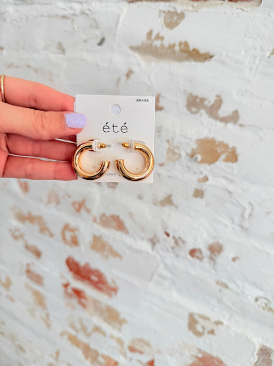 Mini Gold Hoop Earrings