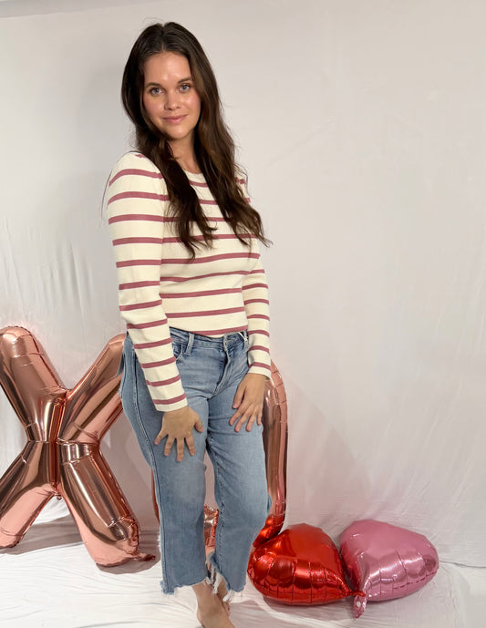 Long Sleeve Stripe Bodysuit