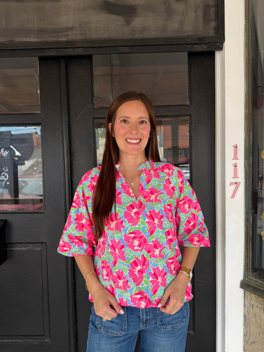 Donna Top Summer Bloom