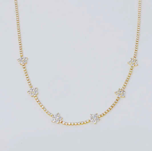 Stella Shiny Flower Necklace