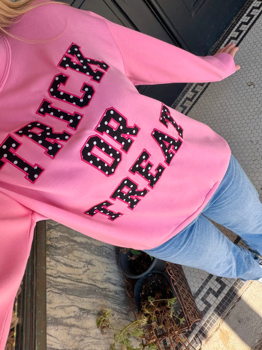 Trick or Treat Polka Dot Pullover