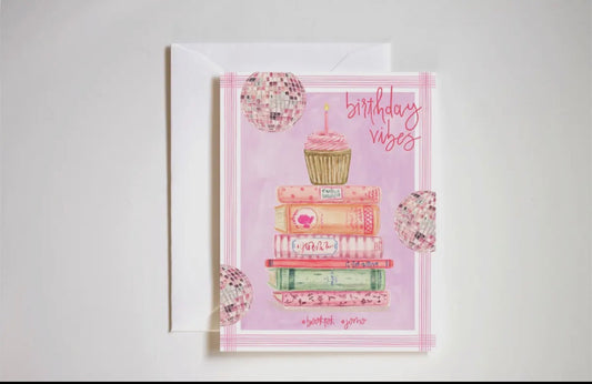 Birthday Vibes Book Lover Card