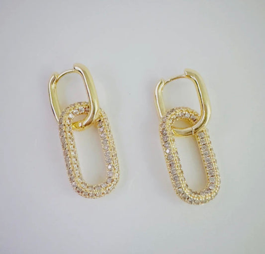 Urban Glow Link Drop Earrings