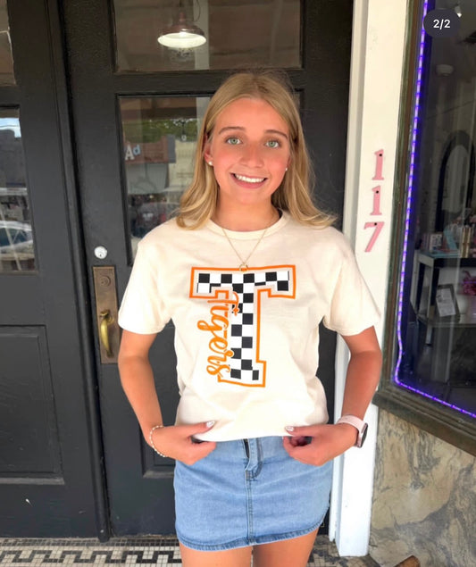 Checkered Tiger Tee
