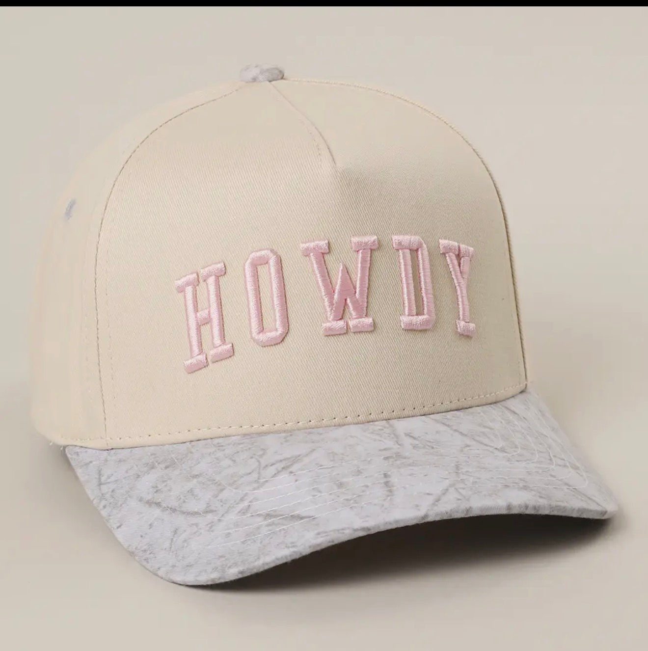 Howdy White Camo Trucker Hat