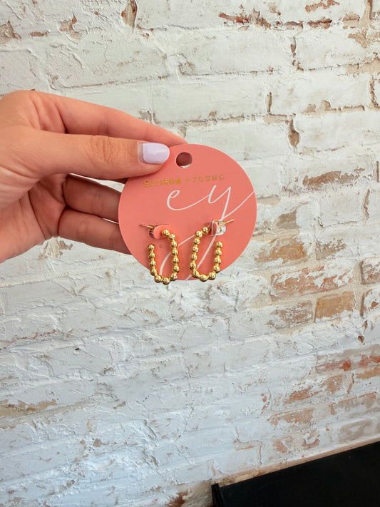 Dotty Square Hoop Earrings