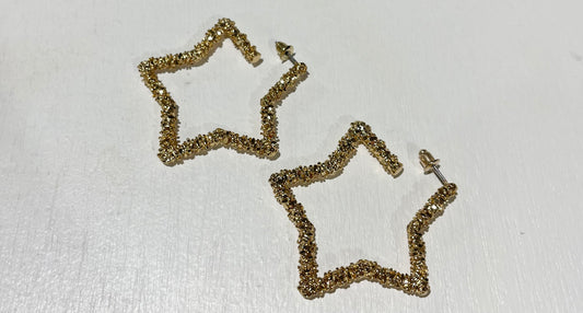 Star Hoop Earrings