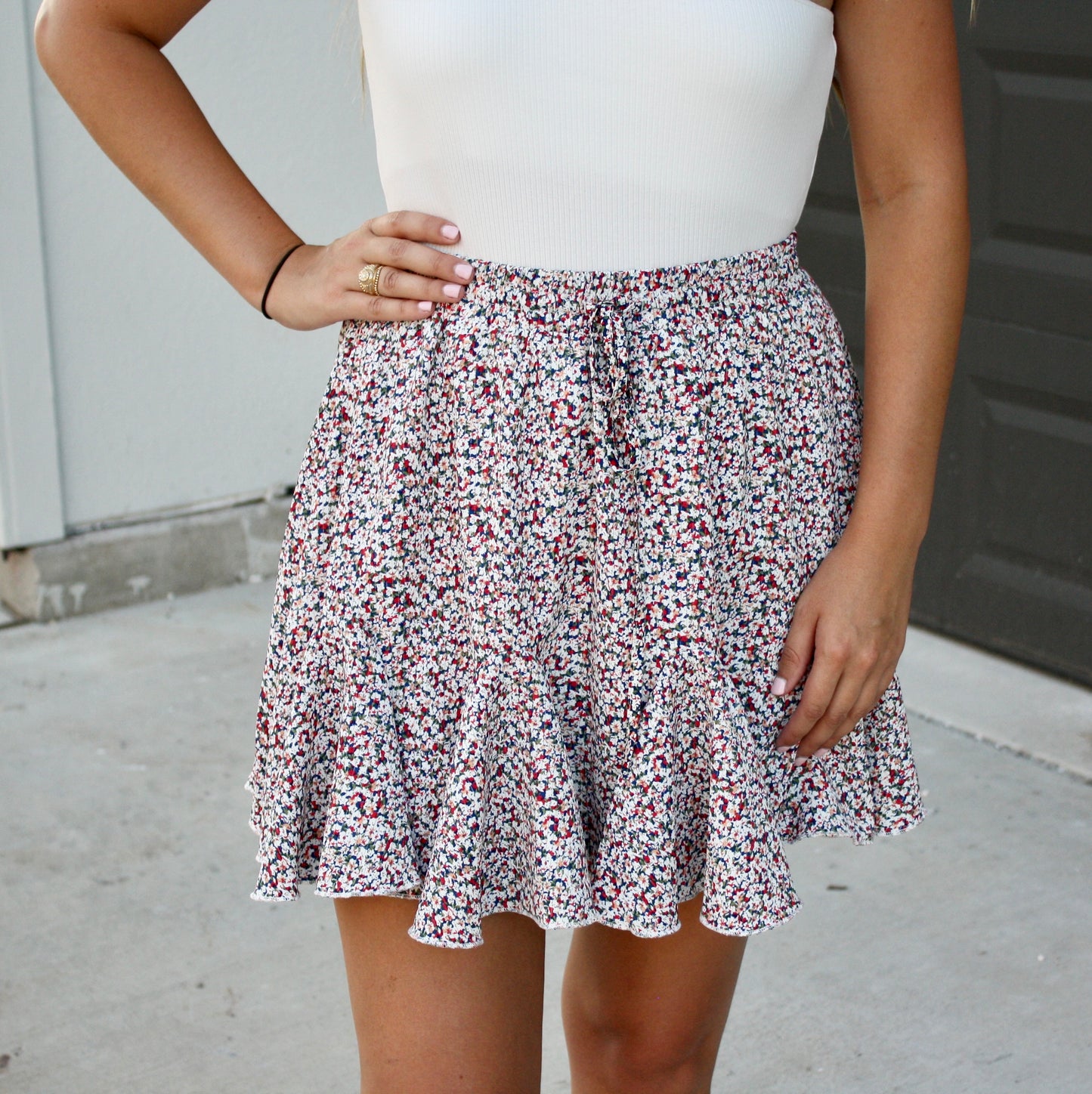 Floral Skort