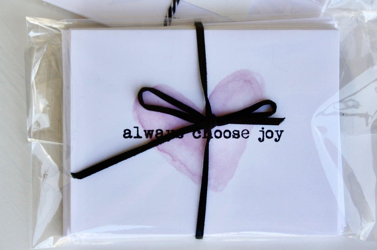 Heart Always Choose Joy Notecards