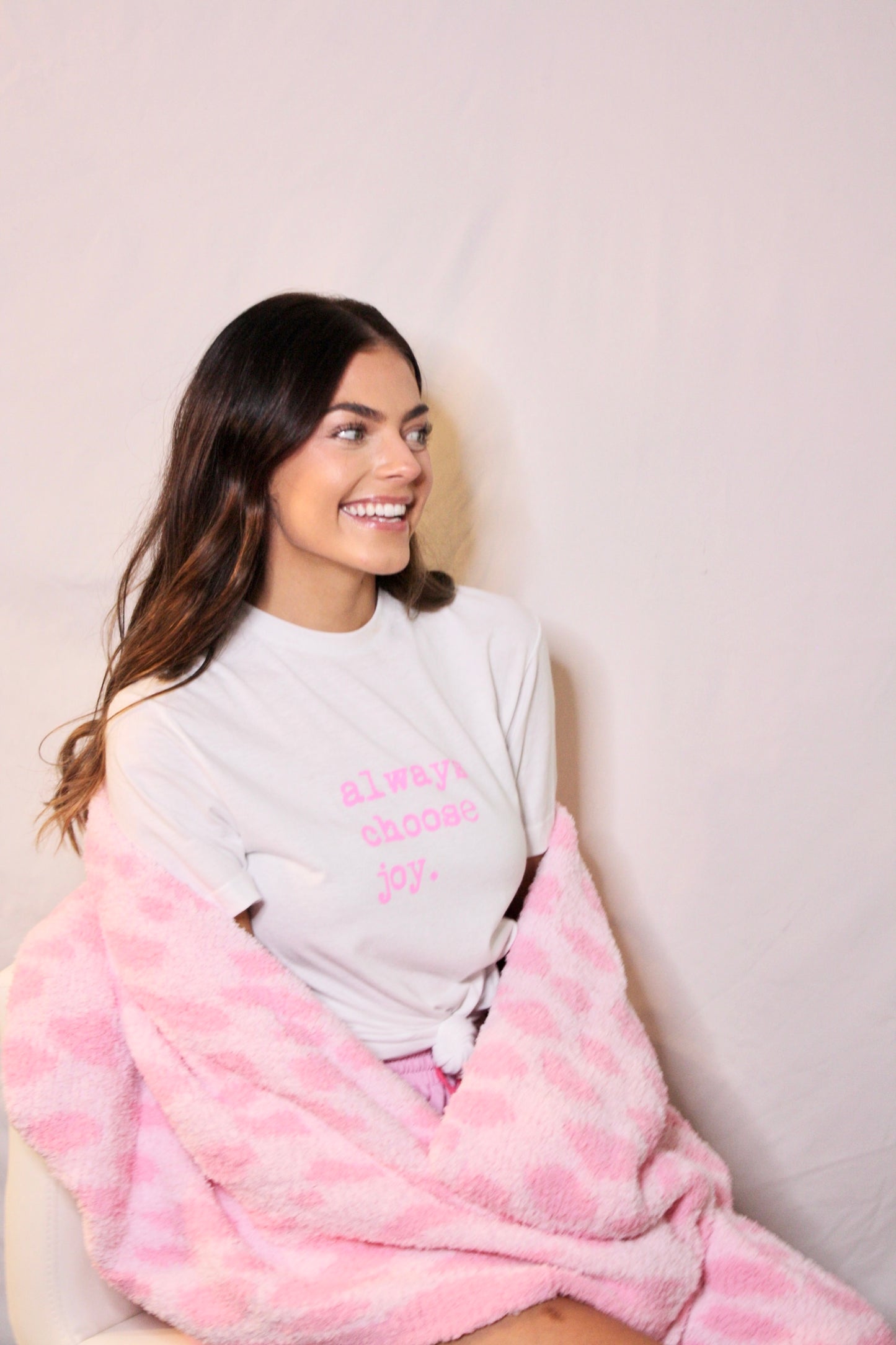 Pink Always Chose Joy Graphic Tee