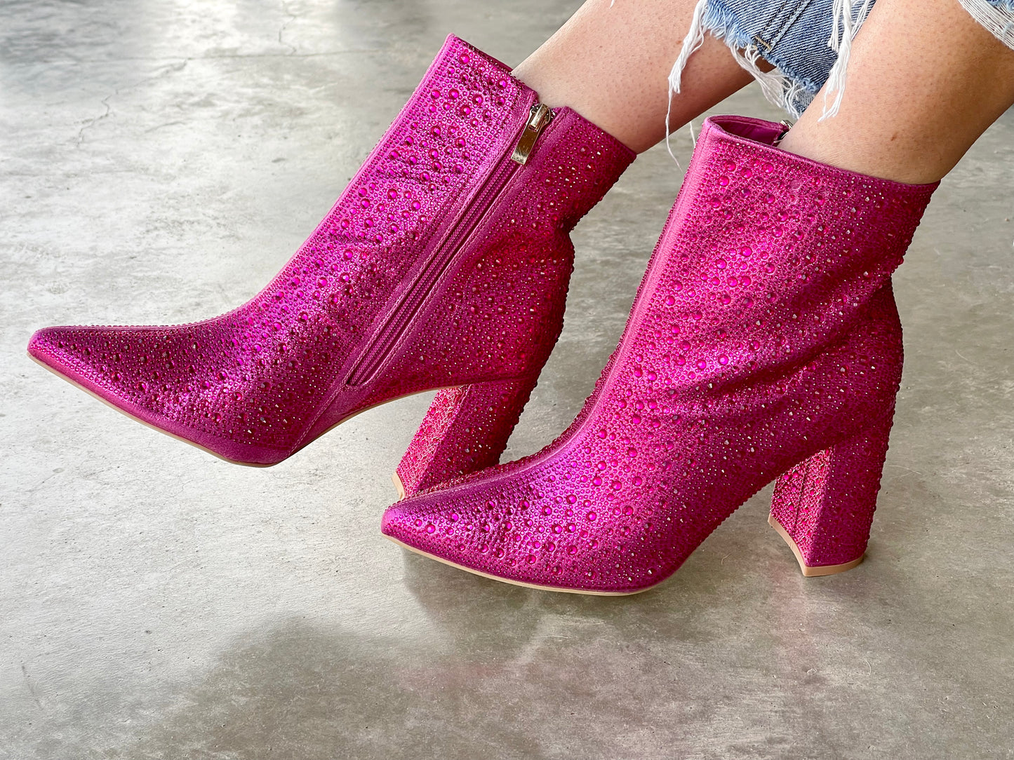 Dripping in Rhinestones Booties
