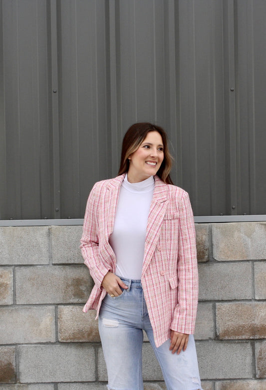 Fashionable Tweed Blazer