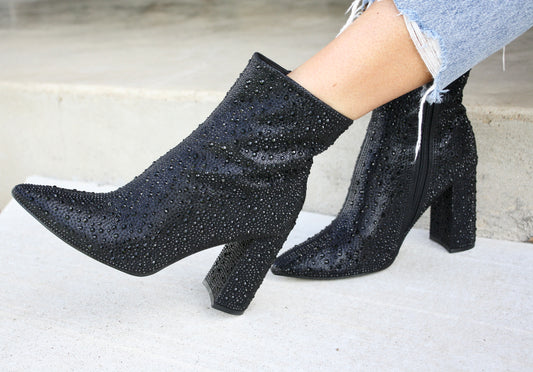 Dripping in Rhinestones Booties
