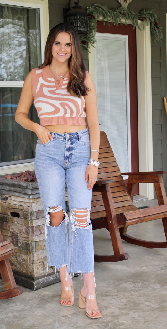 Super High Rise Crop Jean